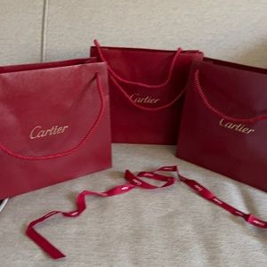 Authentic Cartier paper bags.Medium size.
